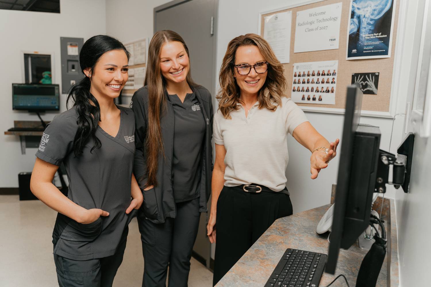 Radiologic Technology faculty instructing students