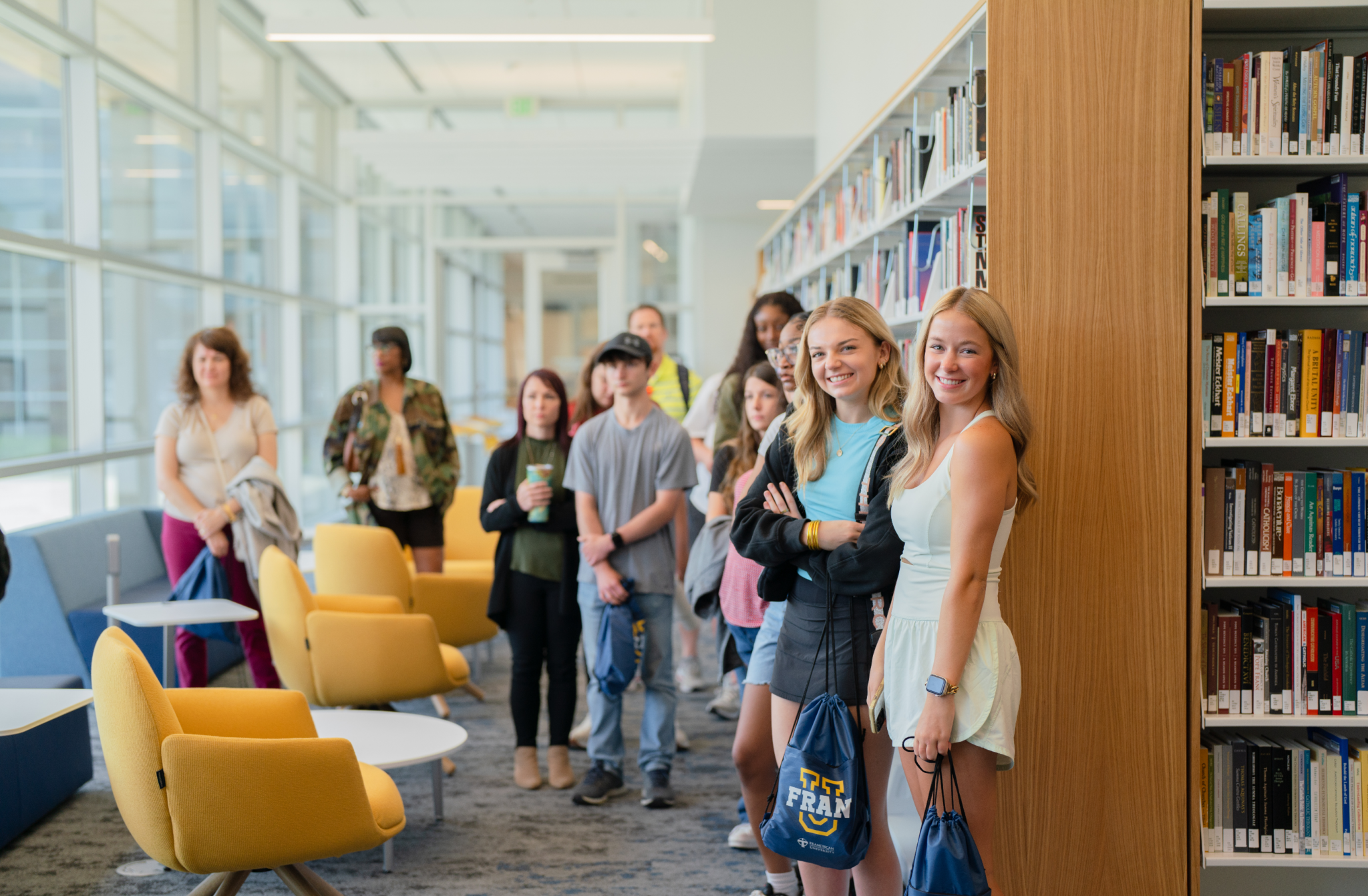 Students Visiting FranU Campus