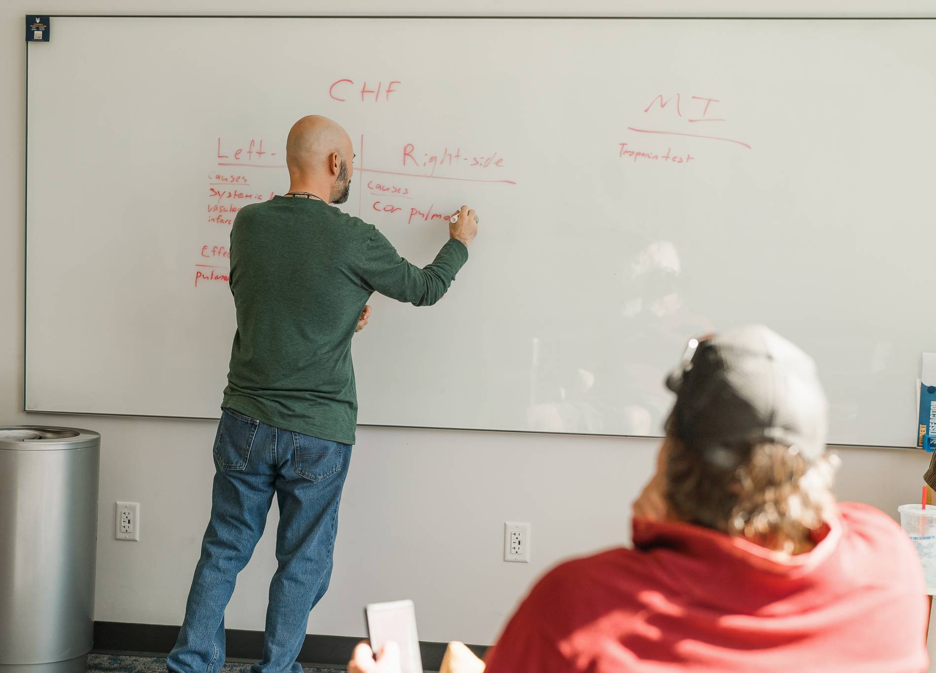 Student at whiteboard